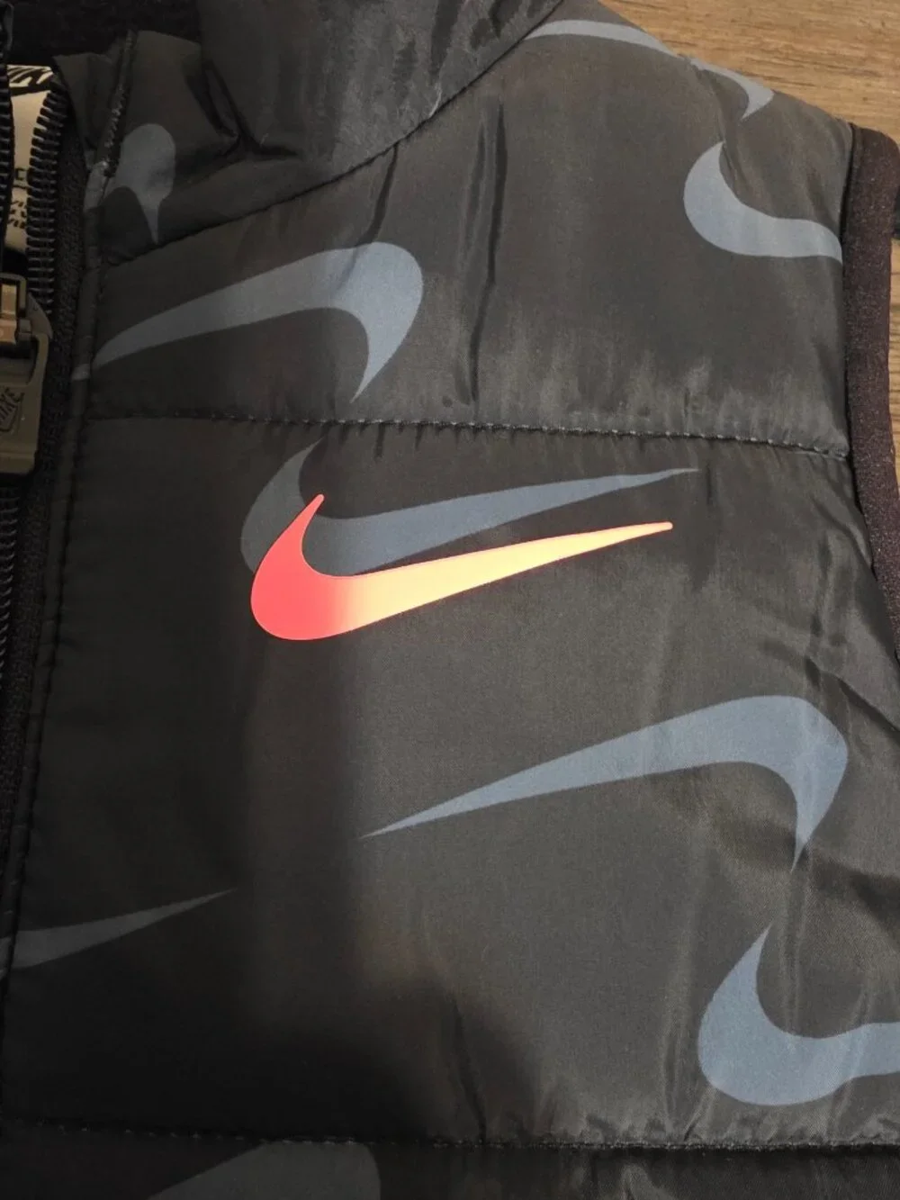 Nike Puffer Jacket & Pants Set NWT Black Logo Print 4T 2-Piece Outfit